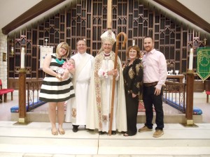 Tony Hiatt's family at his ordination to the diaconate