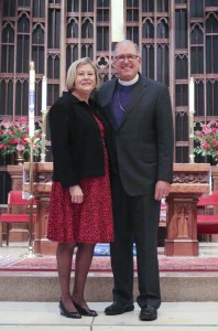 Scott and Kathy Mayer at special meeting