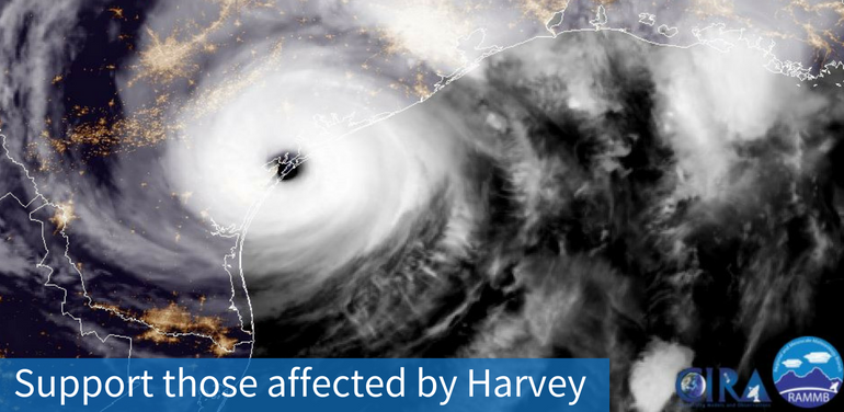 Satellite image of Harvey