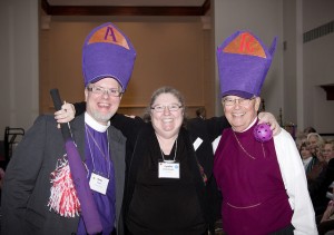Cynthia Eichenberger with bishops